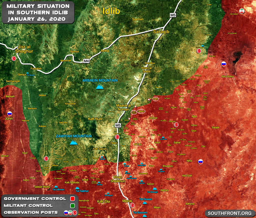 Map Update: Military Situation In Southern Idlib Following Recent Advances By Syrian Army