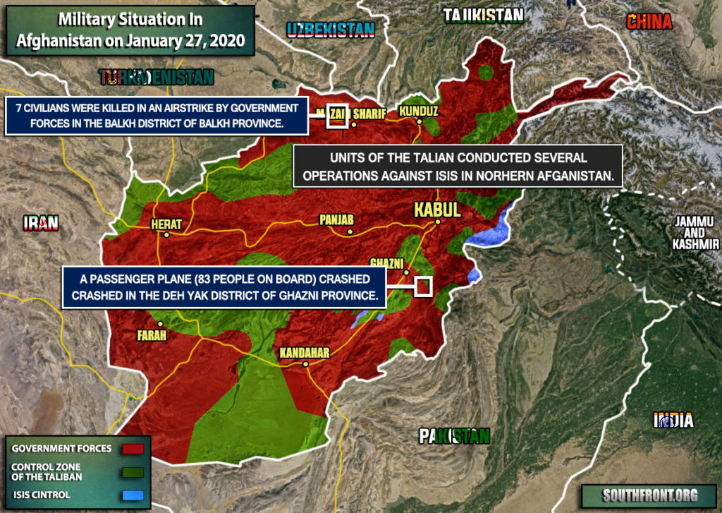 Military Situation In Afghanistan On January 27, 2020 (Map Update)