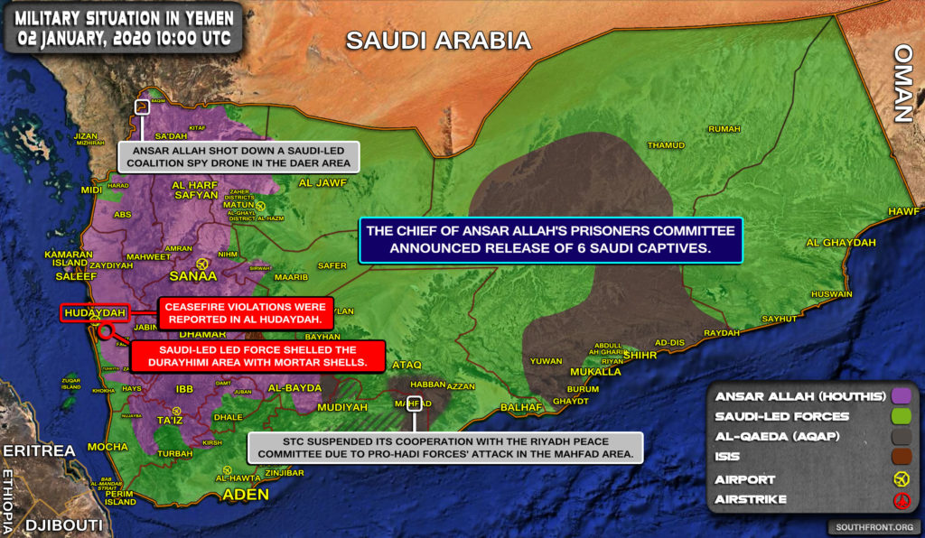 Military Situation In Yemen On January 2, 2020 (Map Update)