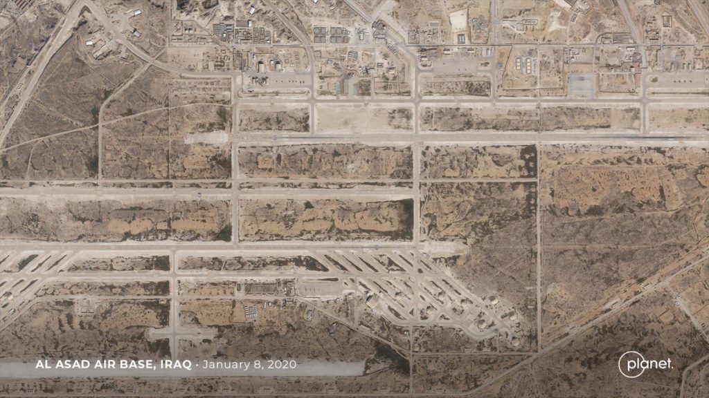 Satellite Images Show Impact Of Iranian Missile Strike On US Military Base In Iraq