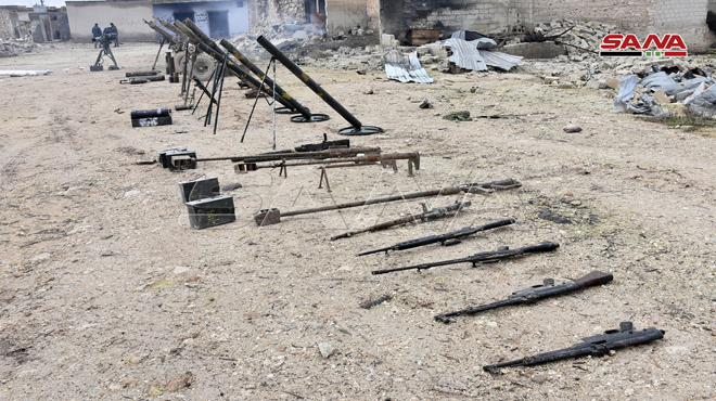 Syrian Army Finds Weapons, Including TOW Launcher, In Southeast Idlib (Photos)