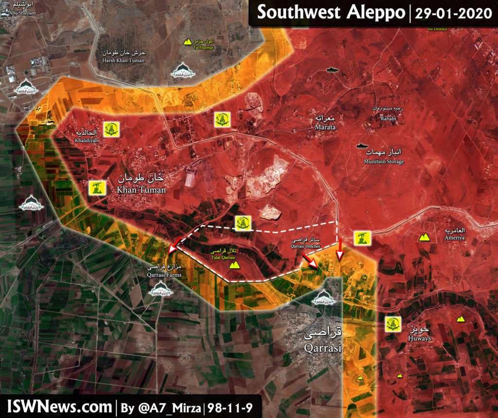 Map Update: Military Situation In Southwestern Aleppo Following Liberation Of Khan Tuman