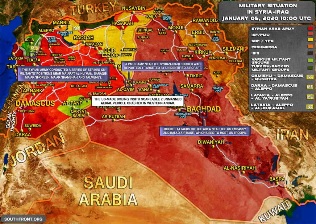 Military Situation In Syria And Iraq On January 5, 2020 (Map Update)