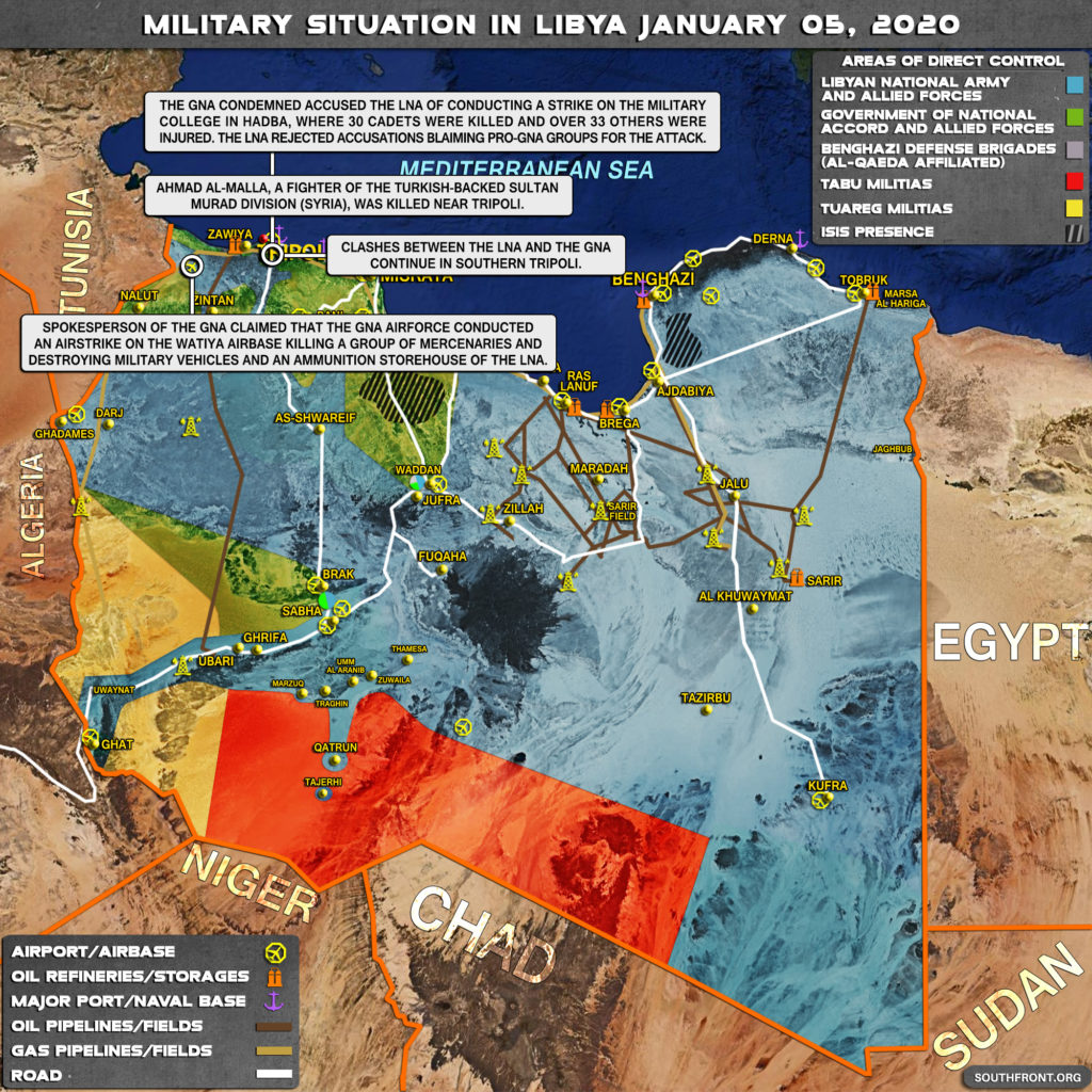 Military Situation In Libya On January 5, 2019 (Map Update)