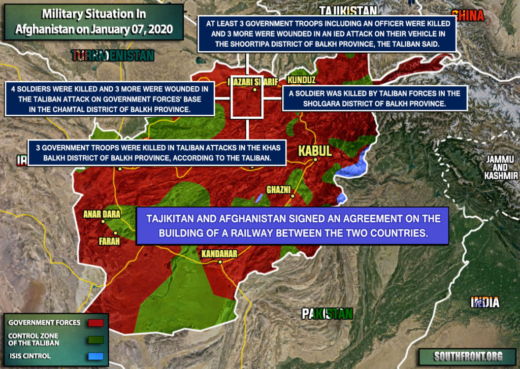 Military Situation In Afghanistan On January 7, 2020 (Map Update)