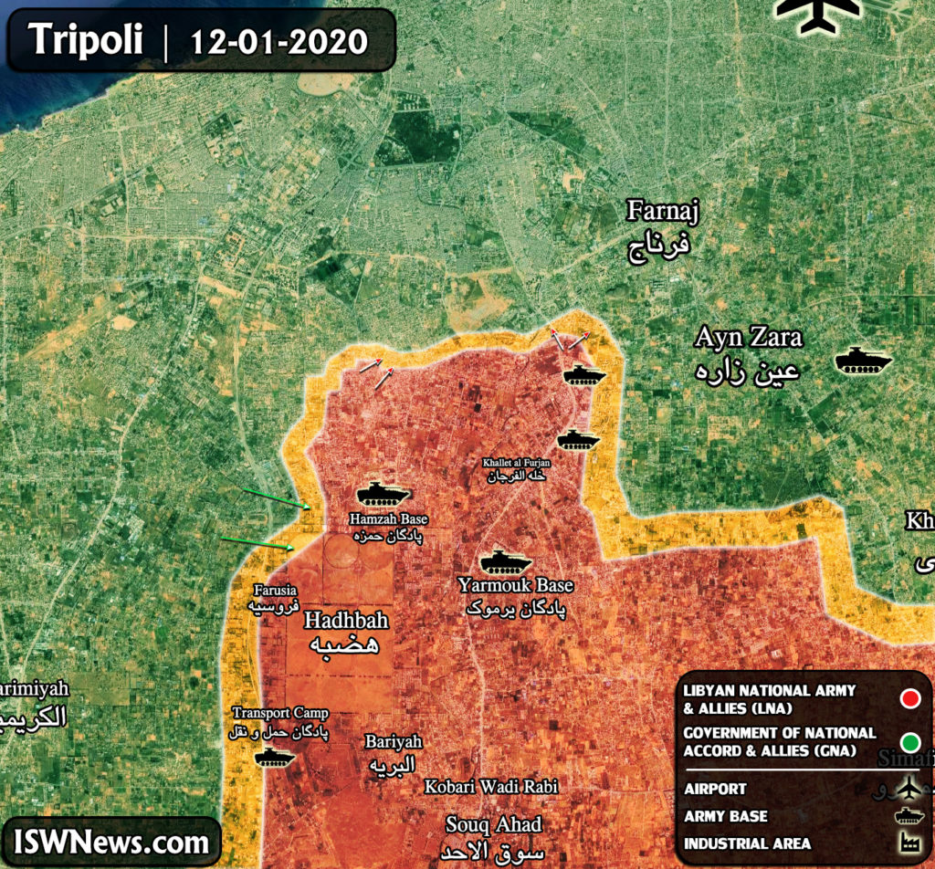 Map Update: Military Situation In Libya's Tripoli After Ceasefire Announcement