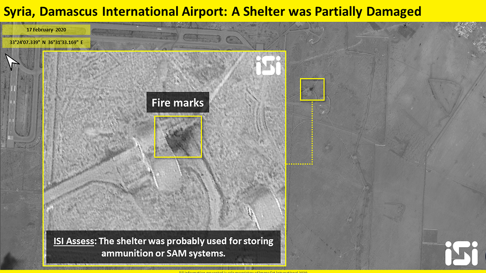 Satellite Images Demonstrate Damage Caused To Damascus International Airport By Recent Israeli Strike