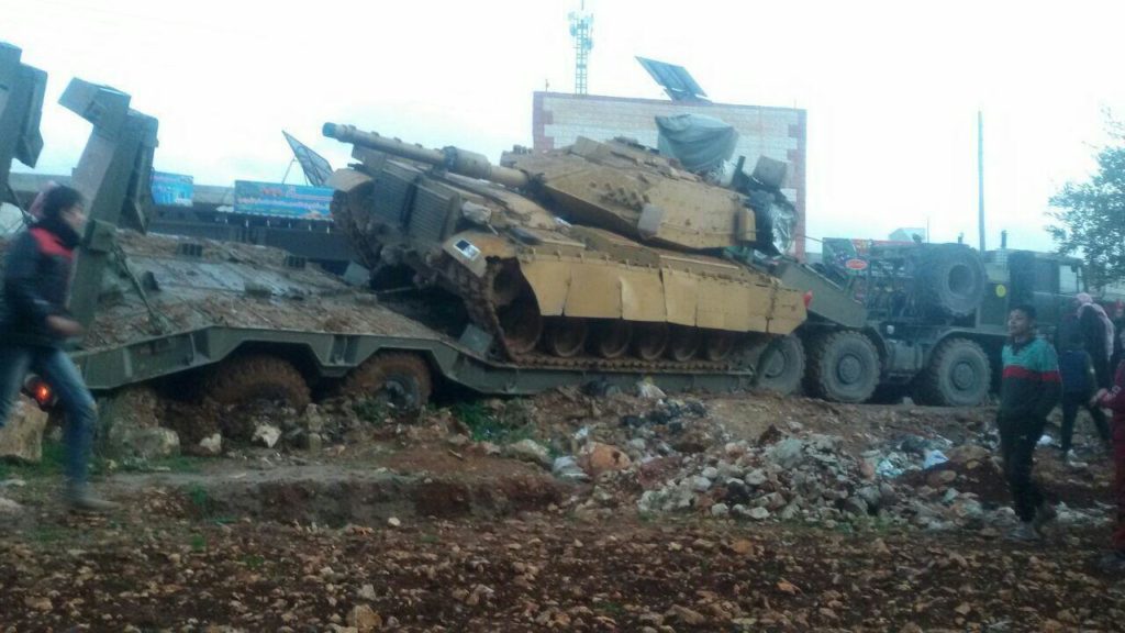 Video, Photos: Vehicle With Turkish M60T Battle Tank Damaged In Road Accident On Syrian Border