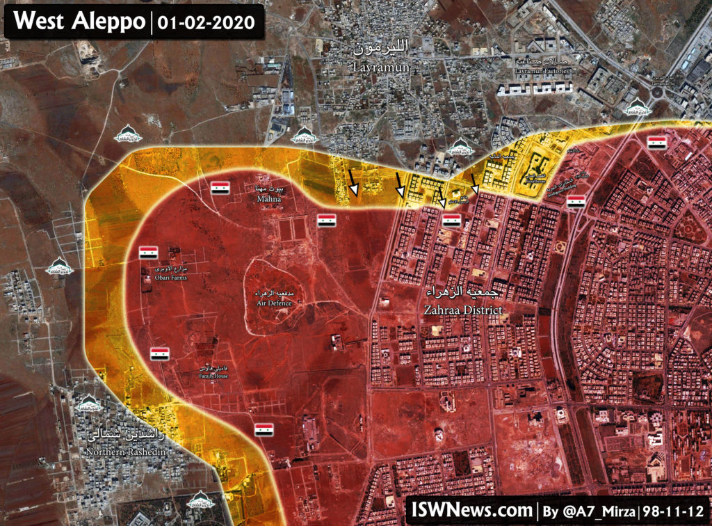 Military Situation In Syria's Western Aleppo Following Recent Clashes Between Army And Militants (Map Update)