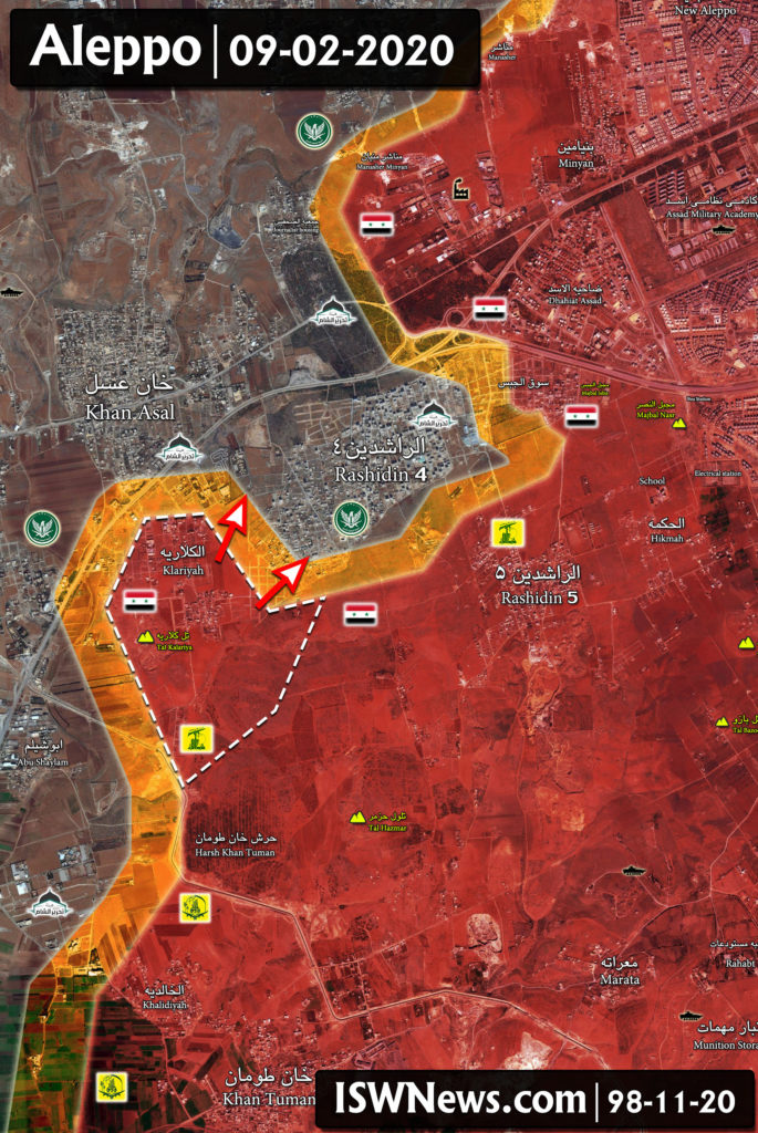 Syrian Army Is Clashing With Militants In Aleppo's Rashidin 4 (Map Update)