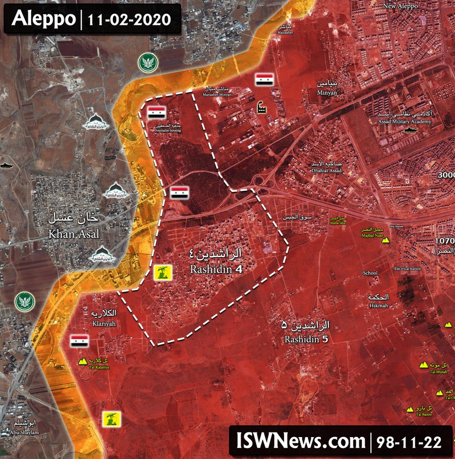 Syrian Government Forces Took Full Control Of Rashidin 4 In Western Aleppo (Map Update)