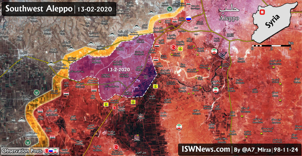 Syrian Army's Gains In Southwestern Aleppo Open Road On Atarib (Map Update)