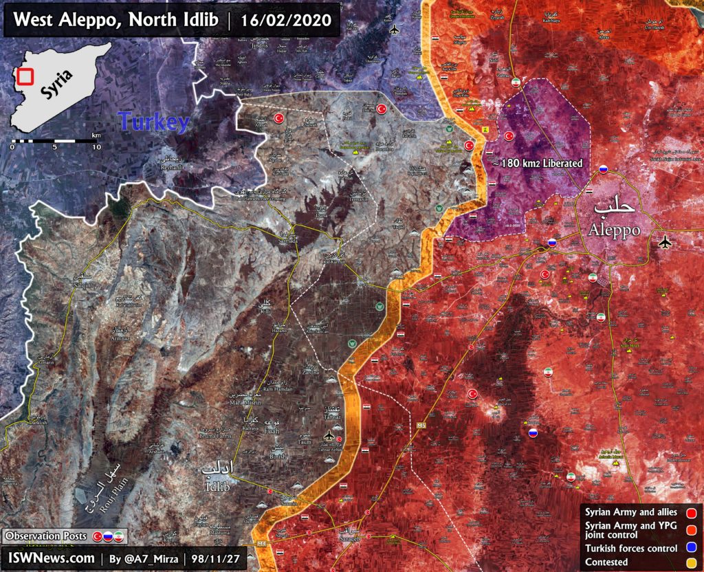 Syrian Army Liberated 180km2 In Western Aleppo (Map Update)