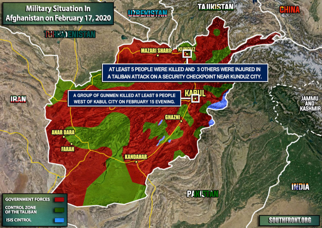 Military Situation In Afghanistan On February 17, 2020 (Map Update)