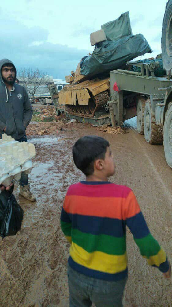 Video, Photos: Vehicle With Turkish M60T Battle Tank Damaged In Road Accident On Syrian Border