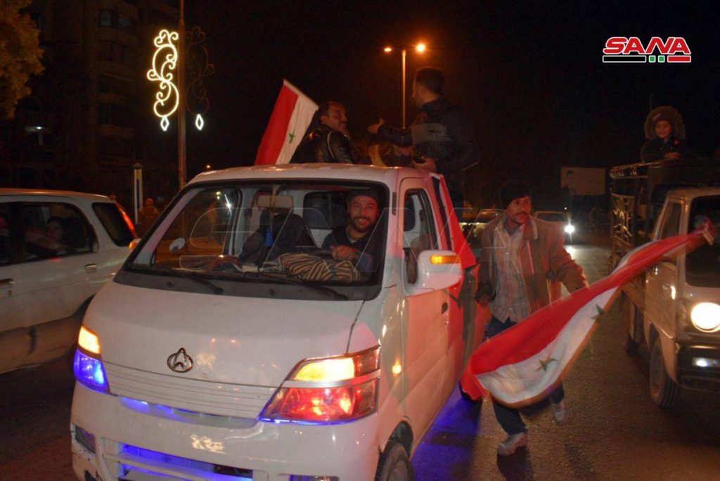 In Photos: People Celebrating Liberation Of Western Aleppo From Militants