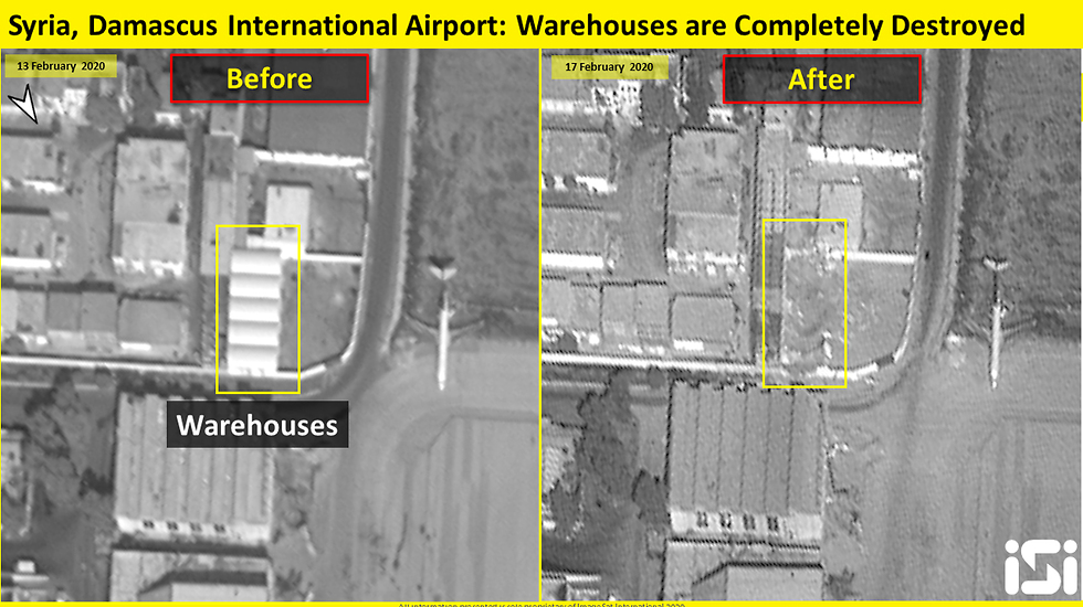 Satellite Images Demonstrate Damage Caused To Damascus International Airport By Recent Israeli Strike