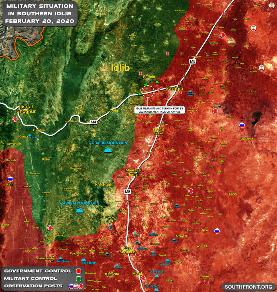 Turksih Forces And Idlib Militants Are Storming Syrian Army Positions In Nayrab (Map Update)