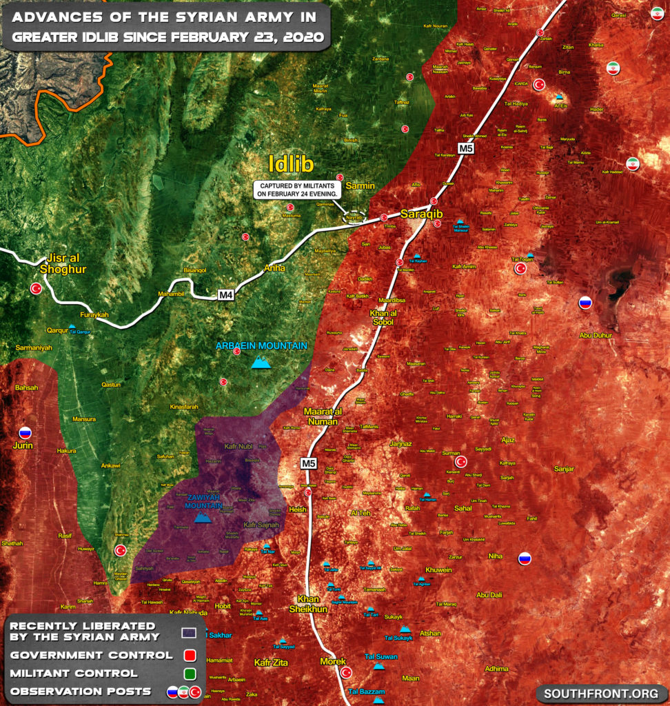 Syrian Army's Gains In Southern Idlib During Past 48 Hours (Map Update)