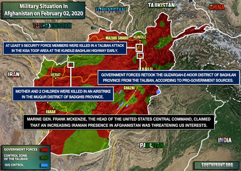 Military Situation In Afghanistan On February 2, 2020 (Map Update)