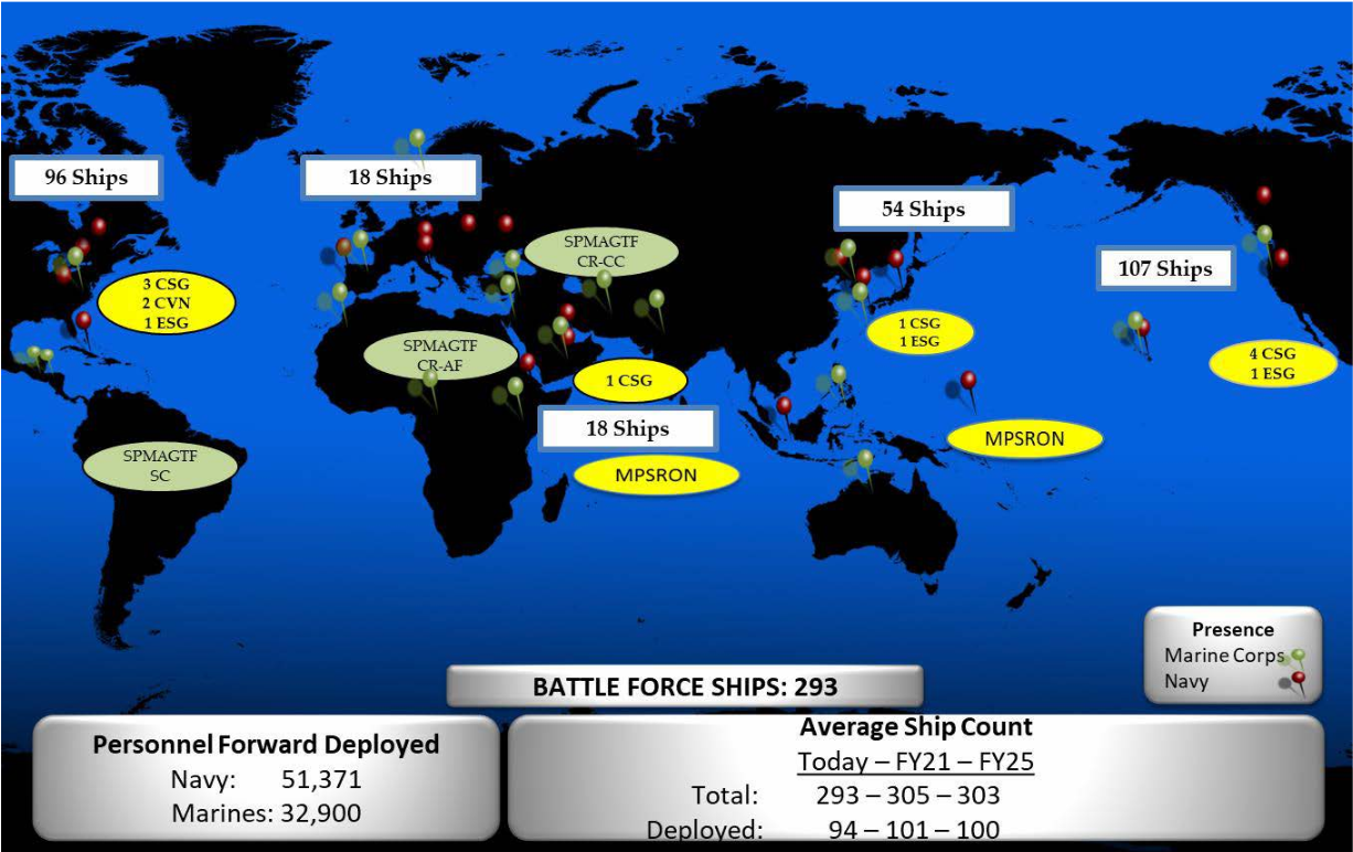 Pentagon Released Map of Russian and Chinese Naval Activities That Need Countering