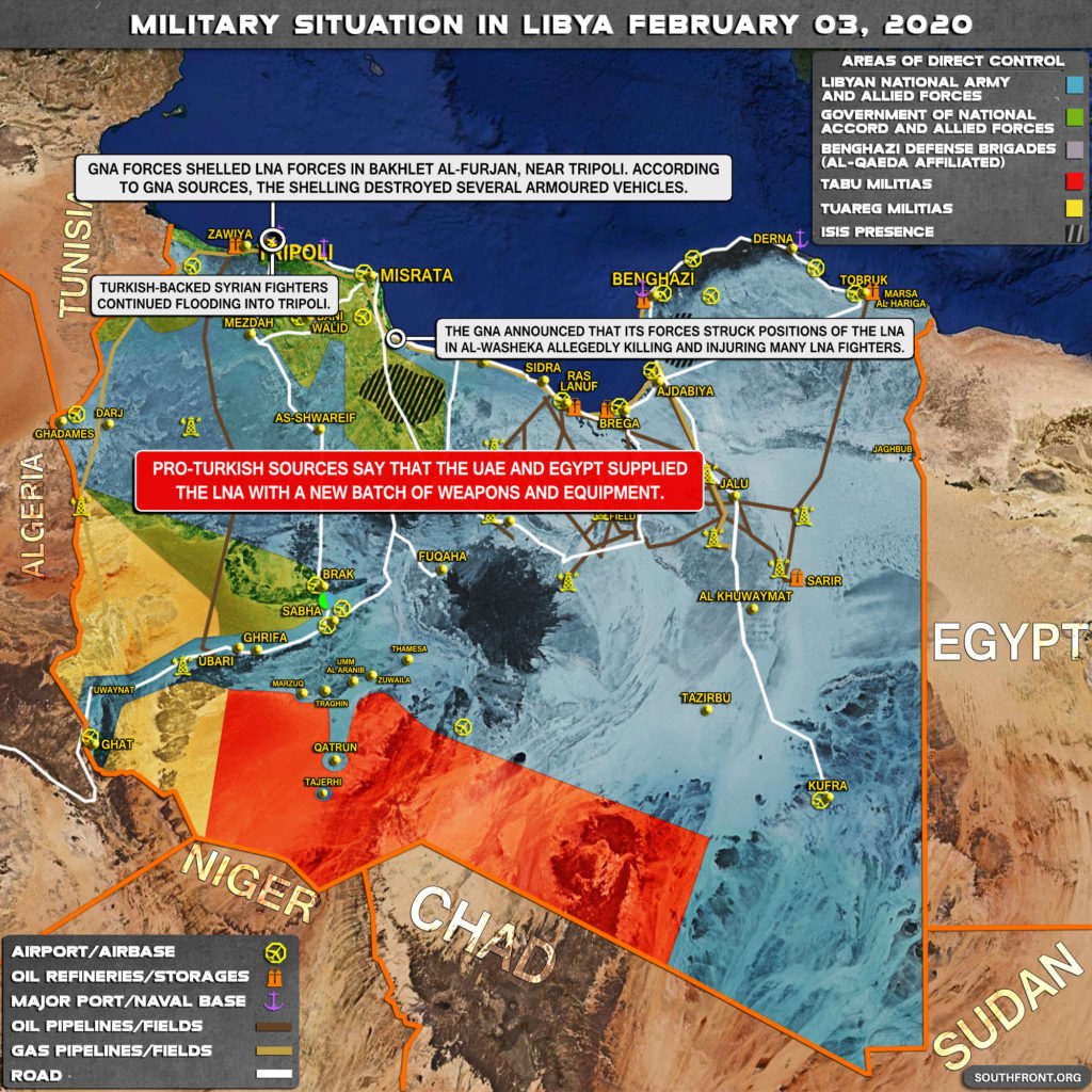 Military Situation In Libya On February 3, 2020 (Map Update)