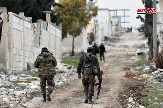 In Photos: Syrian Troops In Liberated Rashidin 4 District In Western Aleppo