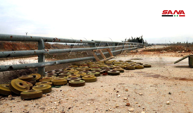 Syrian Troops Remove IEDs And Mines Planted By Militants On Damascus-Aleppo Highway (Photos)