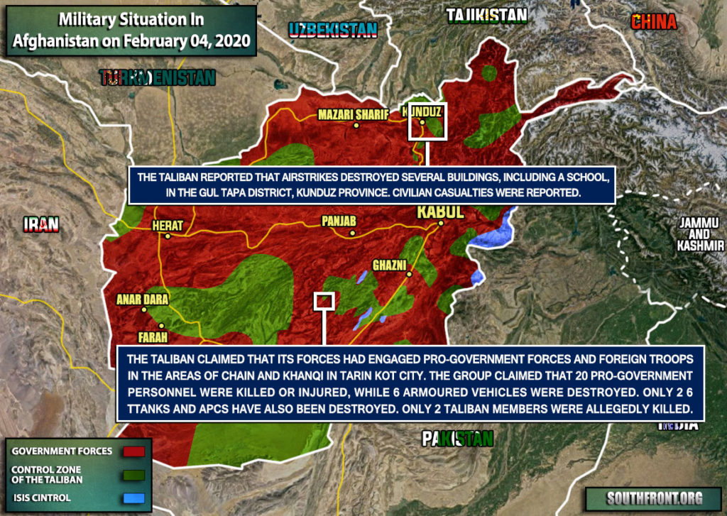 Military Situation In Afghanistan On February 4, 2020 (Map Update)