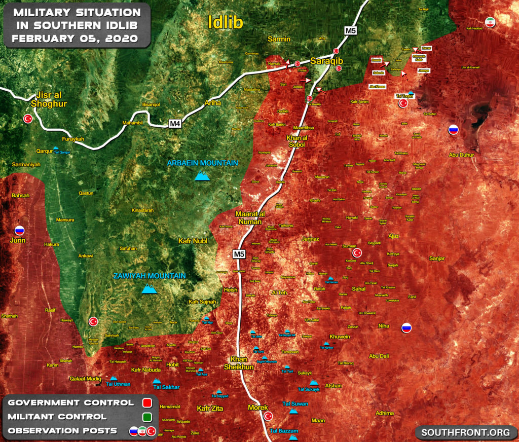 Turkish Observation Post Near Tal Toqan Is Besieged By Syrian Army, As Erdogan Sends More Troops, Equipment To Idlib