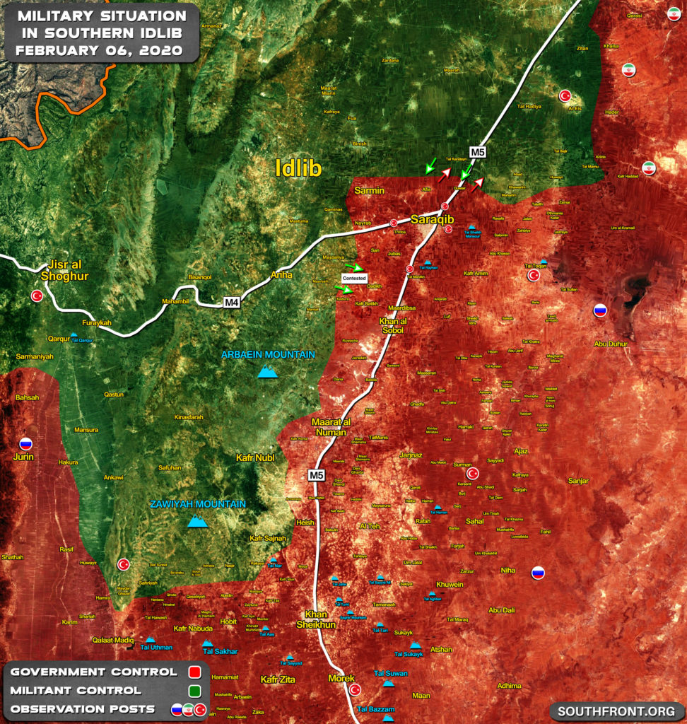 Video Shows Moment When Syrian Army Troops Entered Saraqib