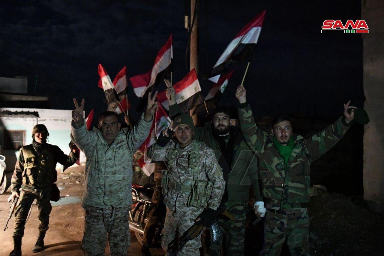 First Photos Of SAA Troops In Al-Eis Town And Hilltop