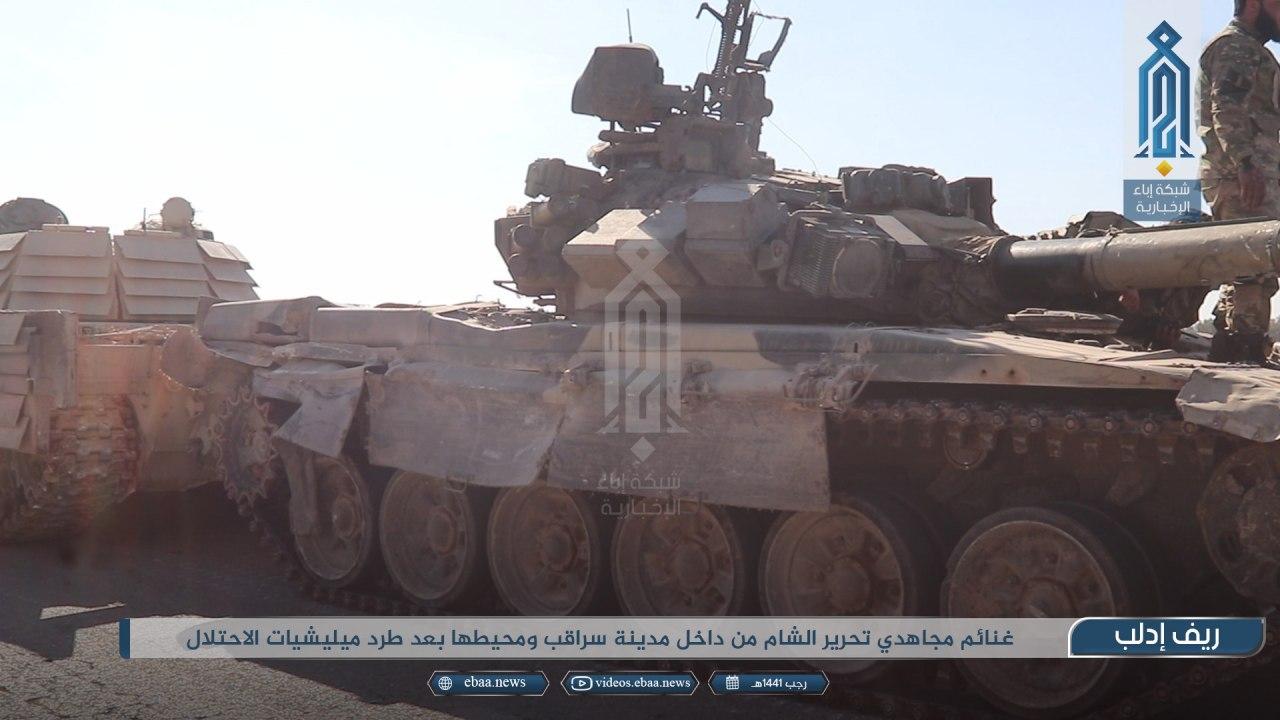 Turkish-Backed Militants Seized Several Battle Tanks, Armored Vehicles Around Saraqib (Photos)