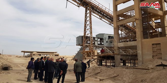 Syria Finalizing Reconstruction Works At Khneifis and al-Sharqiya Phosphate Factories (Photos)