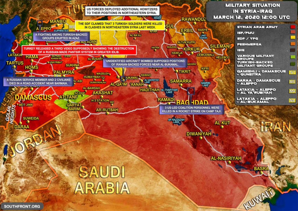 Military Situation In Syria And Iraq On March 12, 2020 (Map Update)