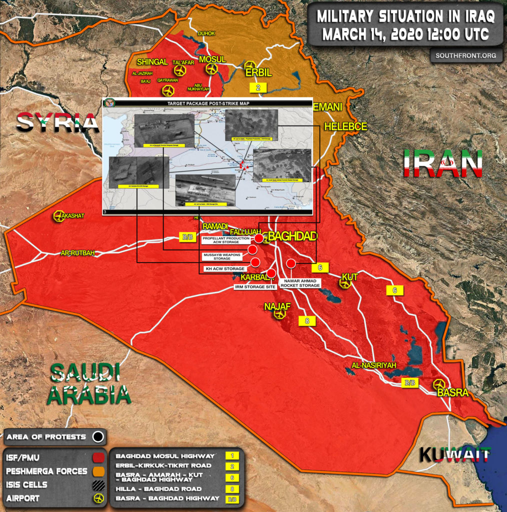 Map Update: Locations Of US Strikes On Alleged Iranian-linked Targets In Iraq