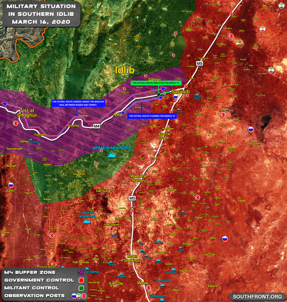 Russian-Turkish Patrols In Idlib. Planned And Real Routes (Map Update)