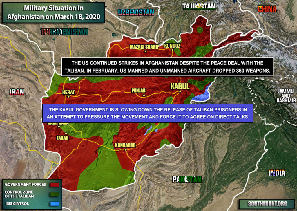 Military Situation In Afghanistan On March 18, 2020 (Map Update)