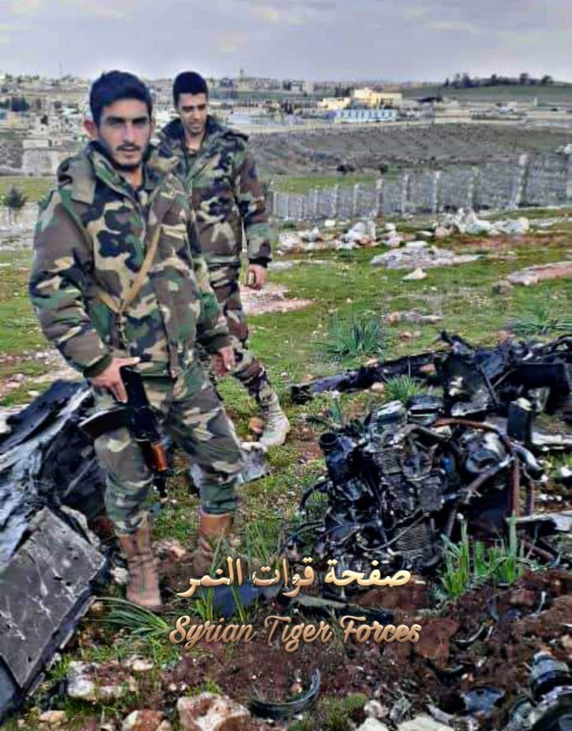 In Photos: Syrian Troops Shot Down Turkish Bayraktar TB2 Combat Drone Near Saraqib