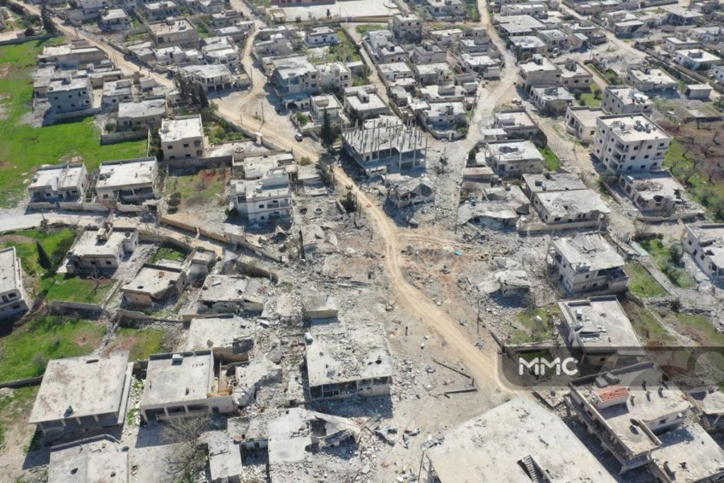 Drone Footage: Nayrab Town After Syrian-Turkish Battle For Eastern Idlib