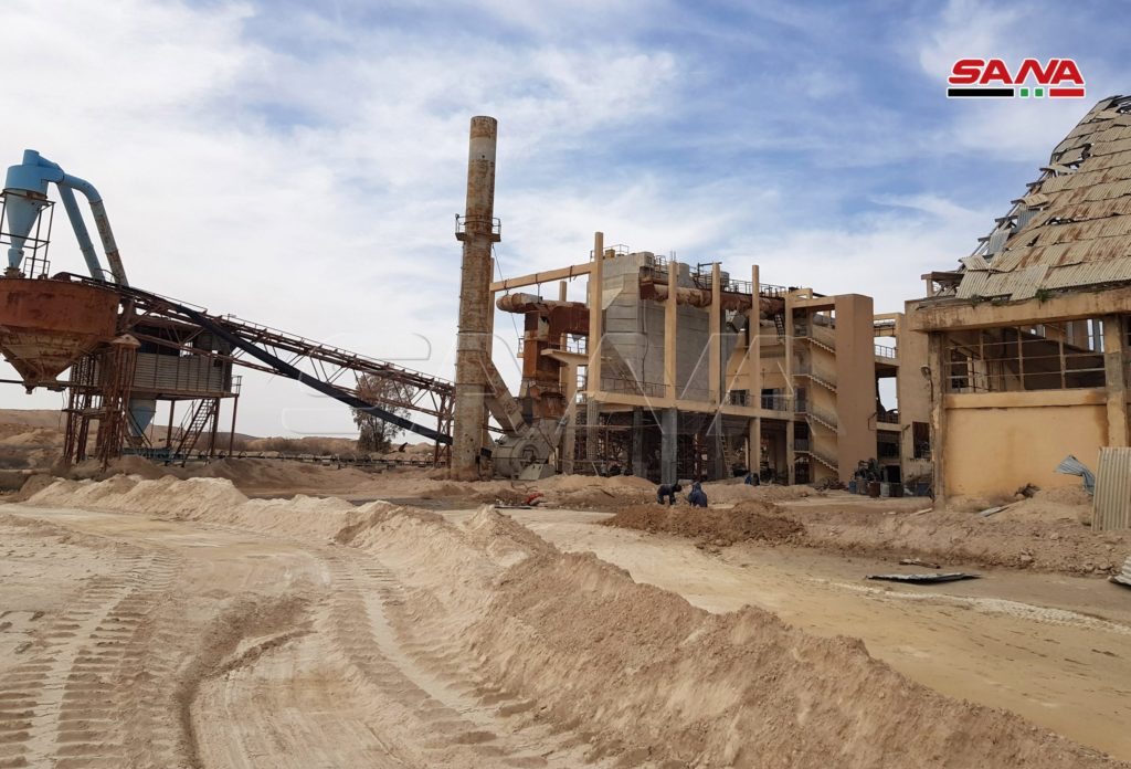 Syria Finalizing Reconstruction Works At Khneifis and al-Sharqiya Phosphate Factories (Photos)