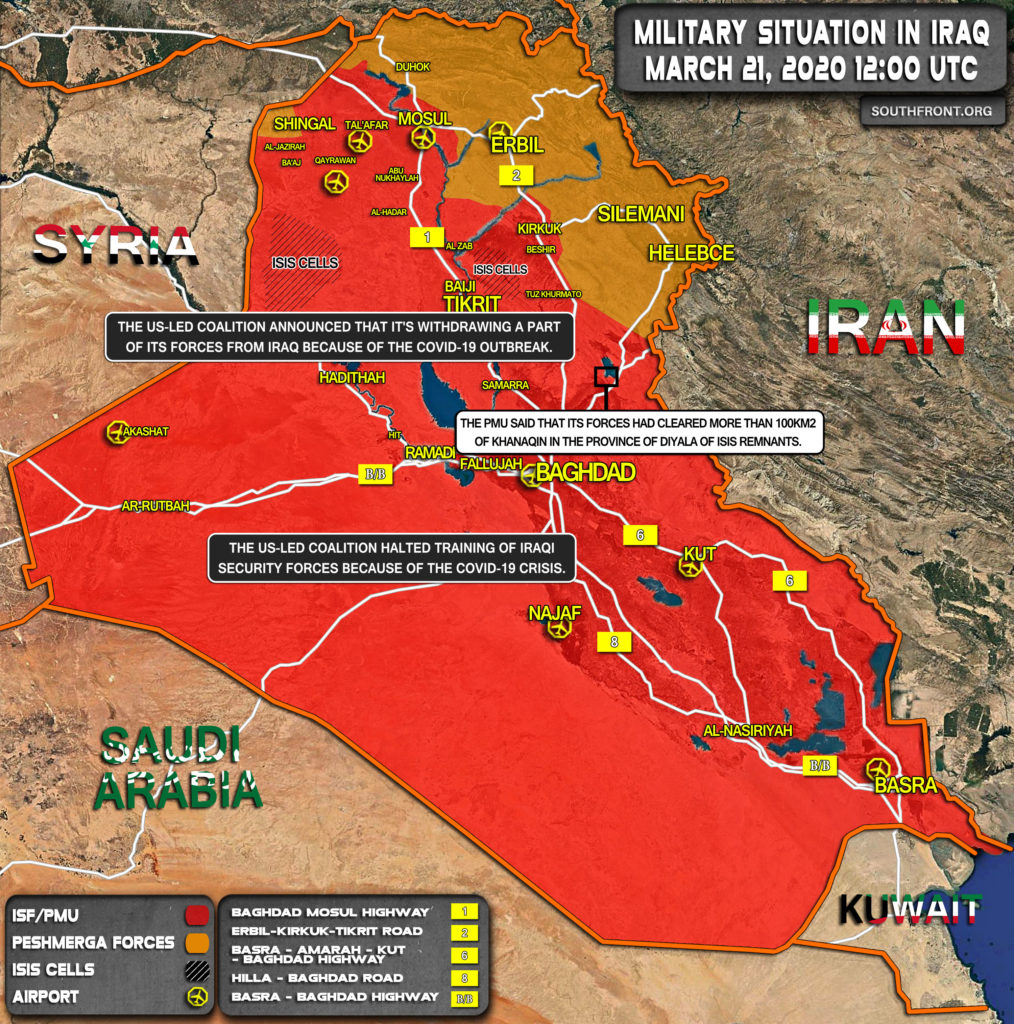 Military Situation In Iraq On March 20, 2020 (Map Update)