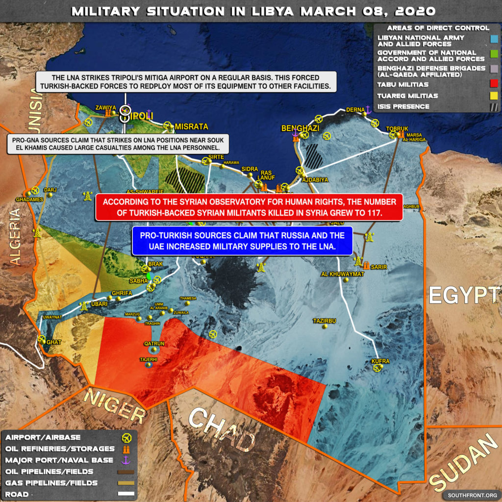 Military Situation In Libya On March 8, 2020 (Map Update)