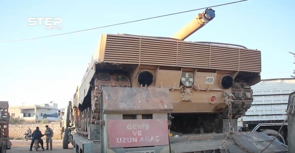 Turkish Military Sends New Batch Of Leopard Tanks And ATILGAN Air Defense Systems To Idlib (Video)