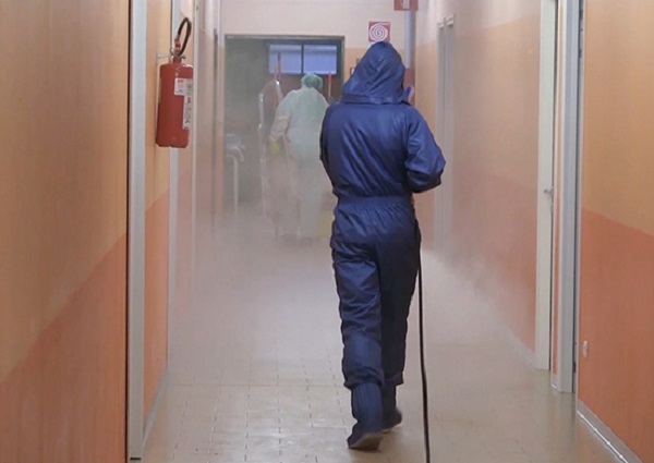 Russian Specialists Carried Out Disinfection In Two Large Boarding Houses In Bergamo