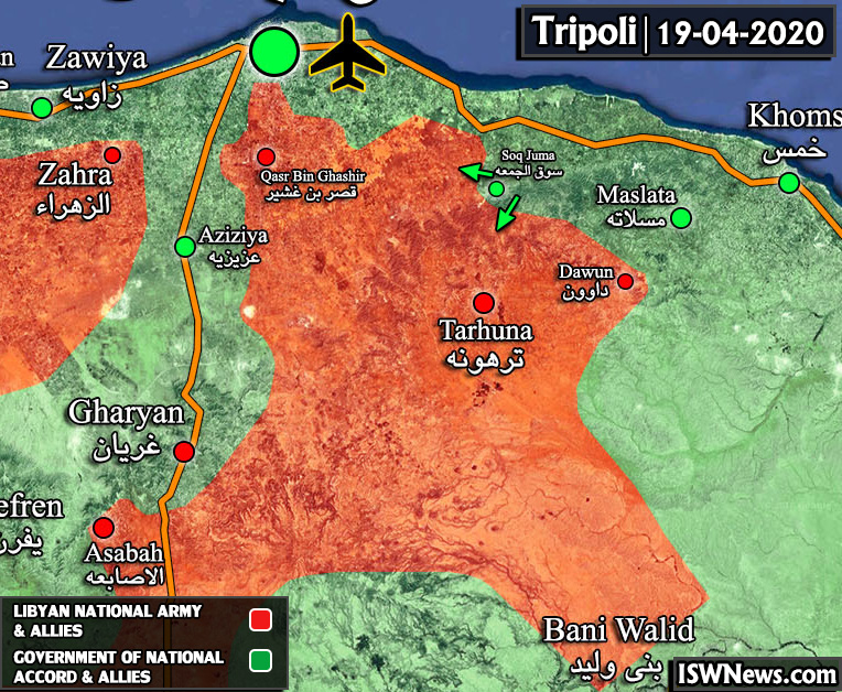 Map Update: Military Situation In Countryside Of Tarhuna In Northern Libya