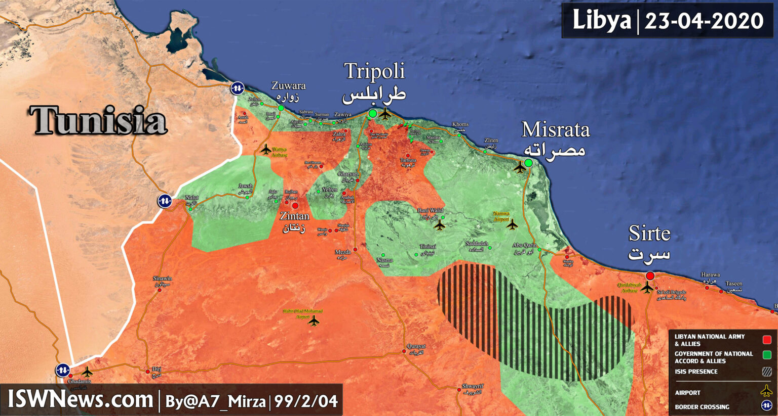 Libya Map Update: Military Situation In Tripoli Countryside