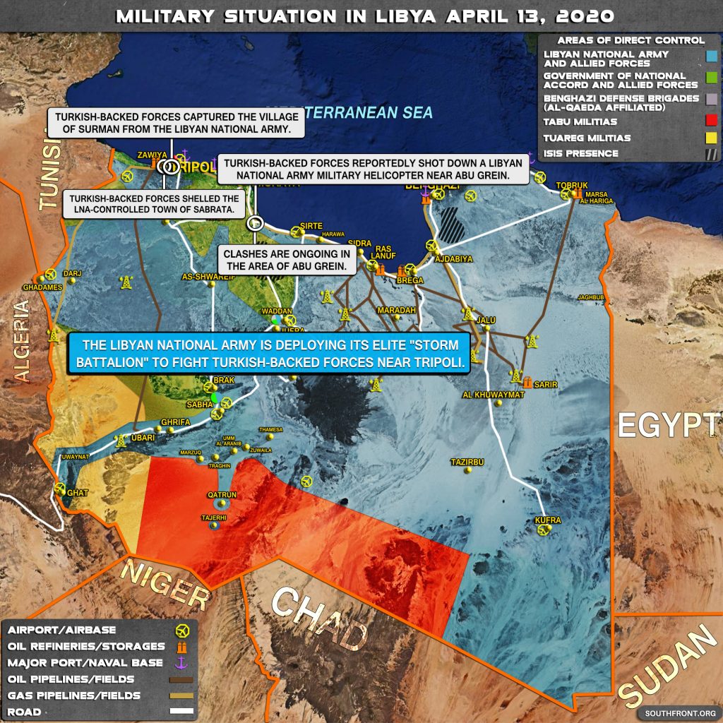 Military Situation In Libya On April 13, 2020 (Map Update)