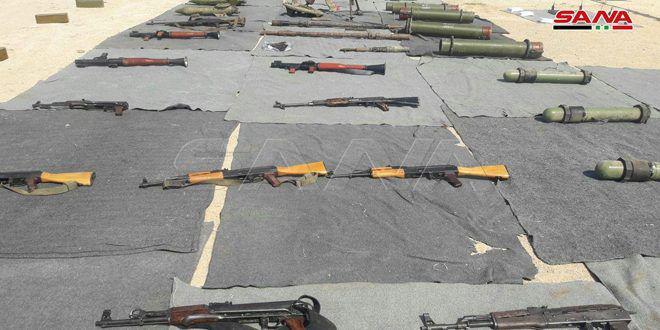 In Photos: Security Forces Seize Militants' Weapon Caches In Damascus And Quneitra