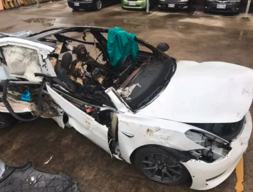 Watch: Tesla Model 3 Crashes And Burns In Taiwan, Driver Dead